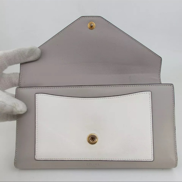 AUTH CELINE Tri-fold Color-block Wallet EUC - Picture 5 of 9